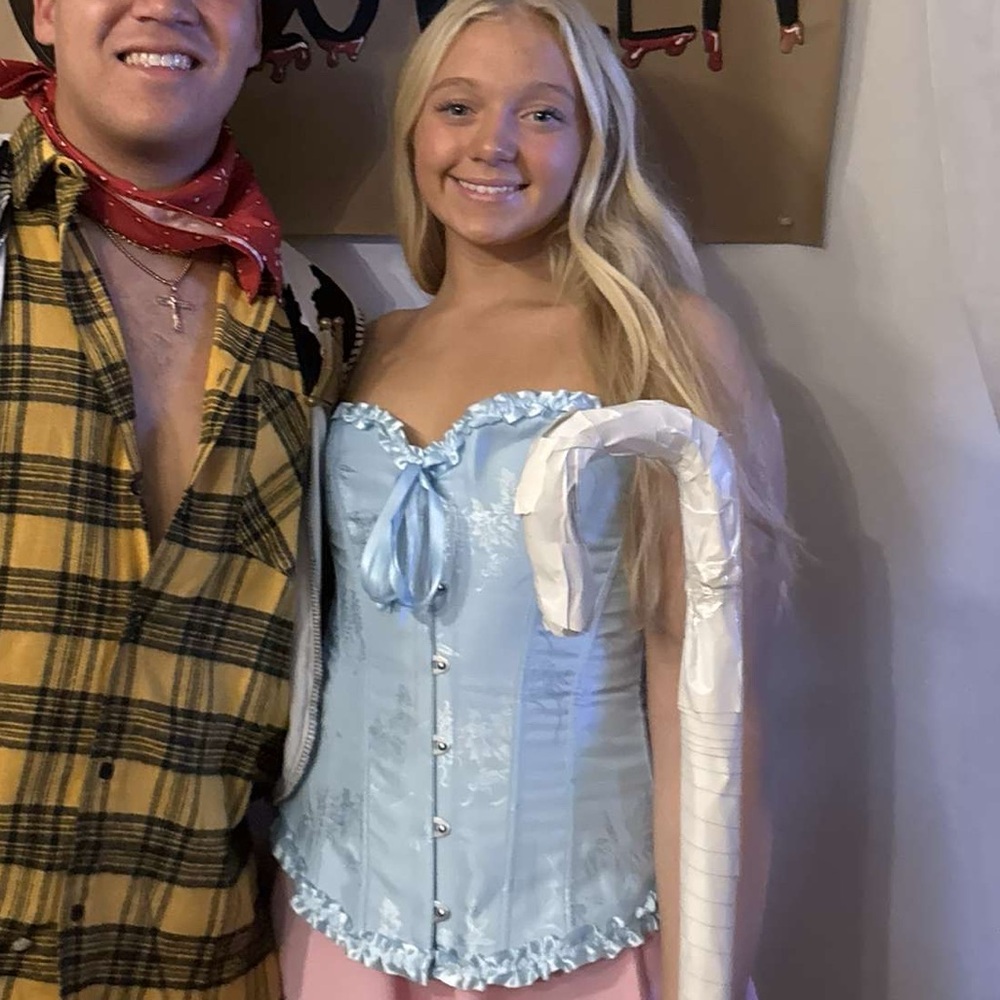 Blue Corset top